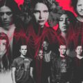 Sofia Kourtesis, Novalima y otros artistas peruanos con nueva música en un collage con fondo rojo