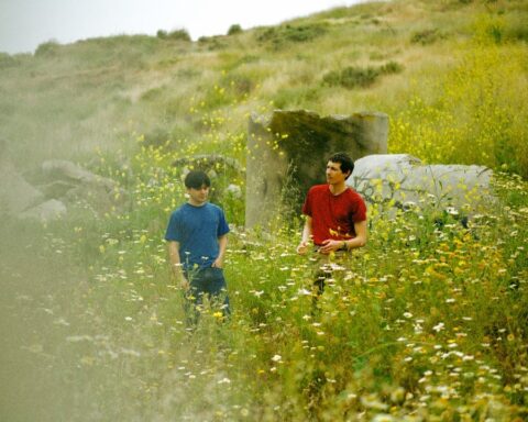 Policías y Ladrones posando en un prado verde