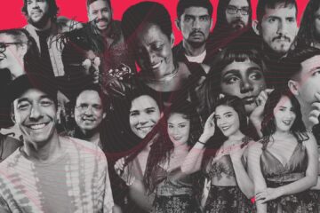 Susana Baca, We The Lion, Laguna Pai y otros artistas peruanos con nueva música en un collage con fondo rojo