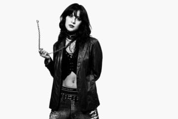 Lucy Pérez en retrato a blanco y negro