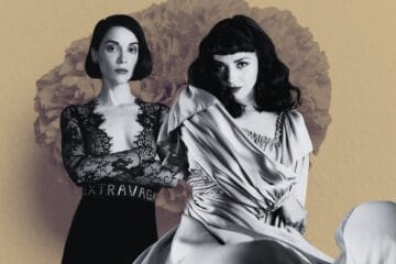 St. Vincent y Mon Laferte en blanco y negro