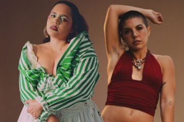 Lorena Blume al lado de Lido Pimienta