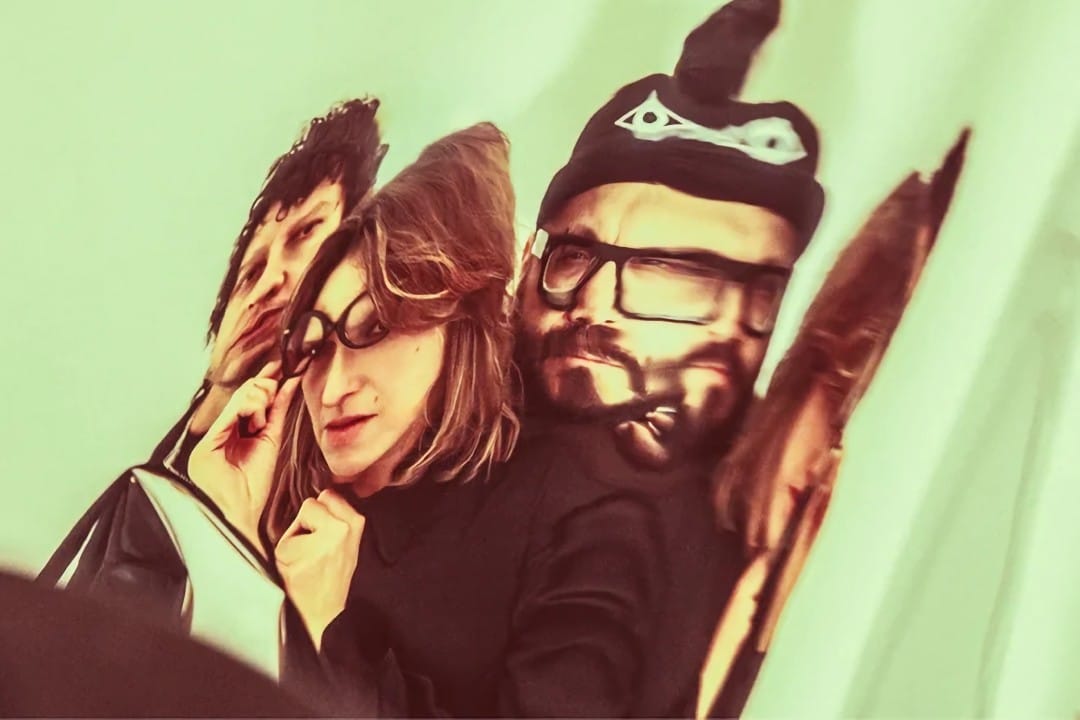 Hello Seahorse! en una foto distorsionada