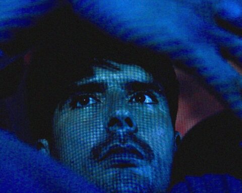 Nicolás Duarte en una pantalla de TV