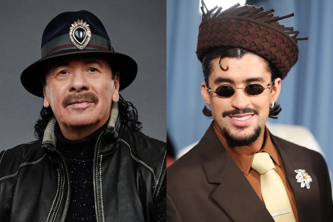 Carlos Santana y Bad Bunny