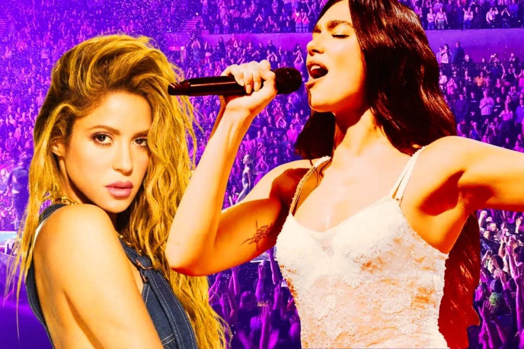 Dua Lipa y Shakira, 2025