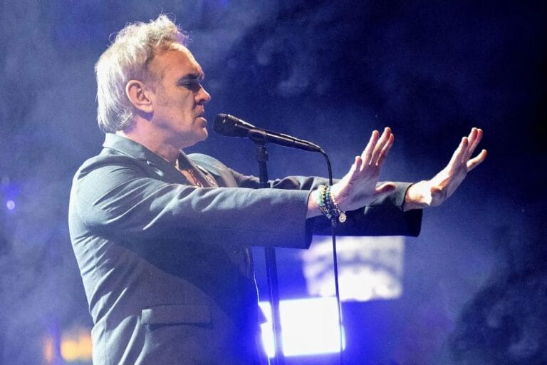 Morrissey sobre el escenario