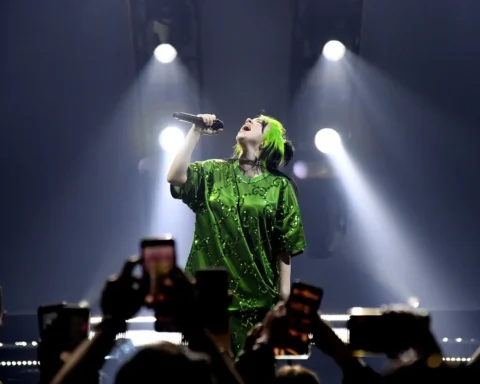 Billie Eilish sobre el escenario