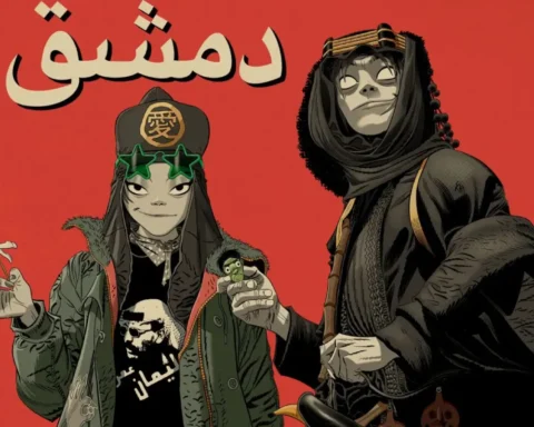 Gorillaz con la portada de “Damascus”