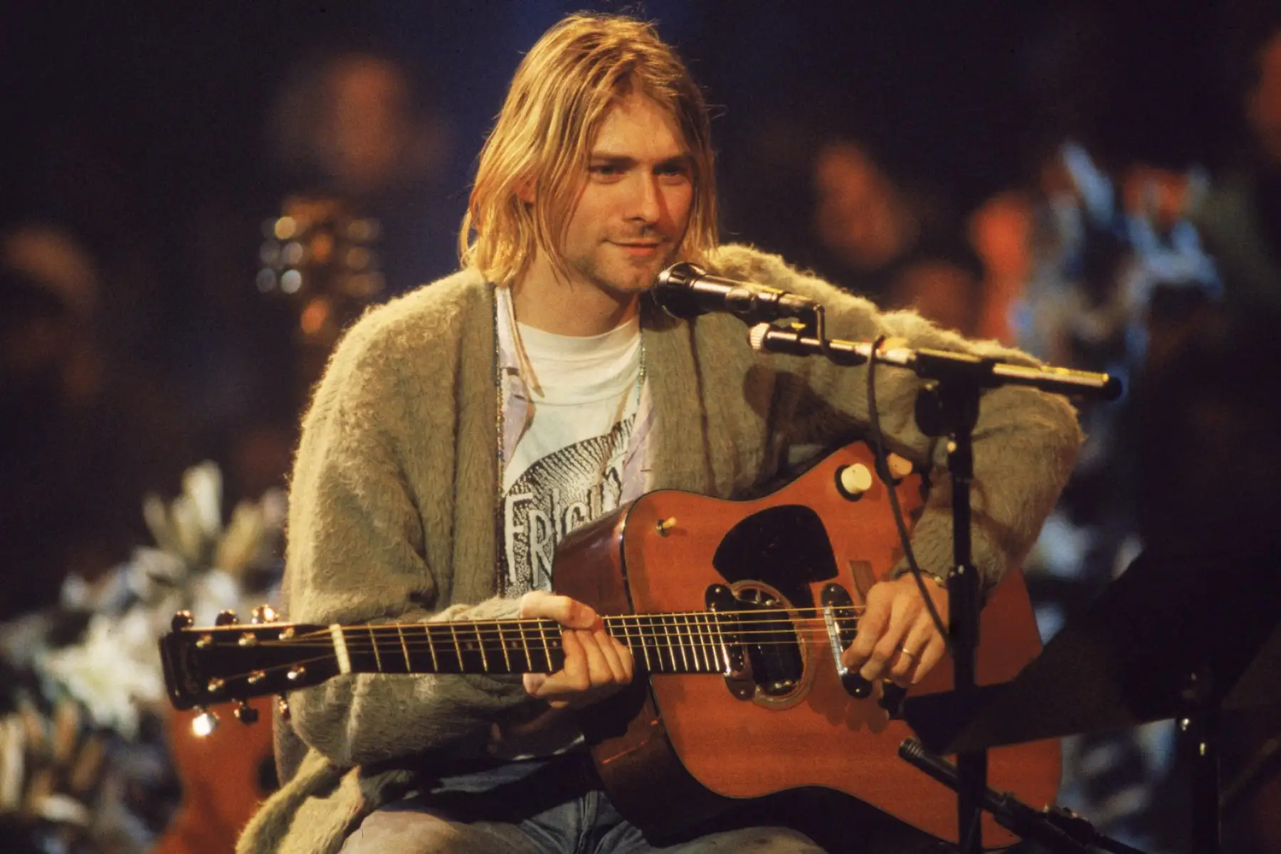 Kurt Cobain en el MTV Unplugged de Nirvana