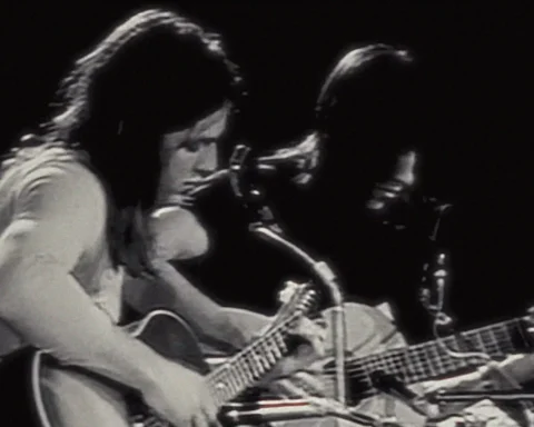 Pink Floyd en el video de Wish You Were Here