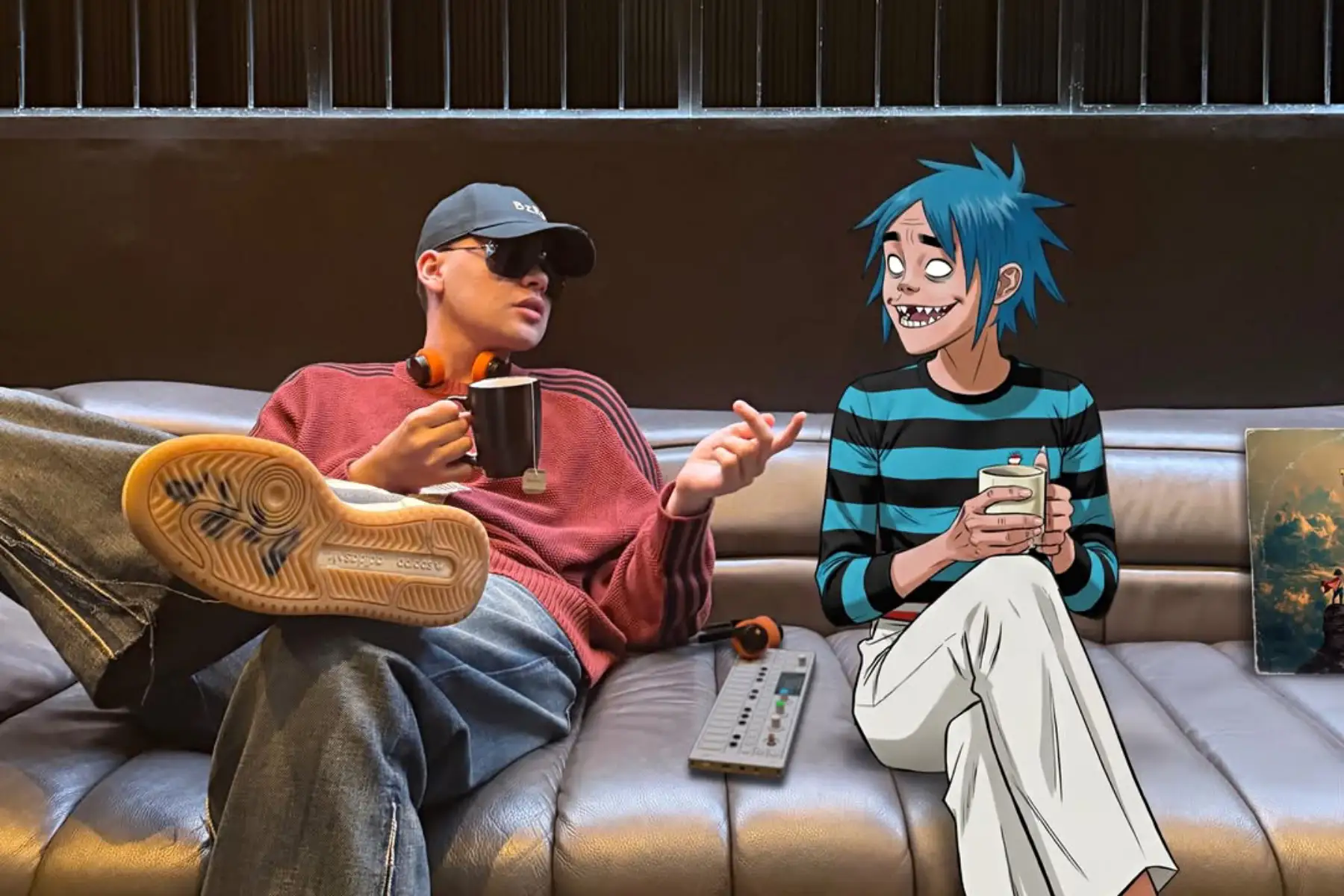2D de Gorillaz junto a Bizarrap en el estudio