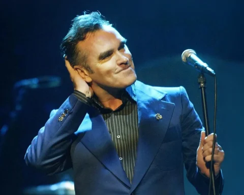 Morrissey sobre el escenario