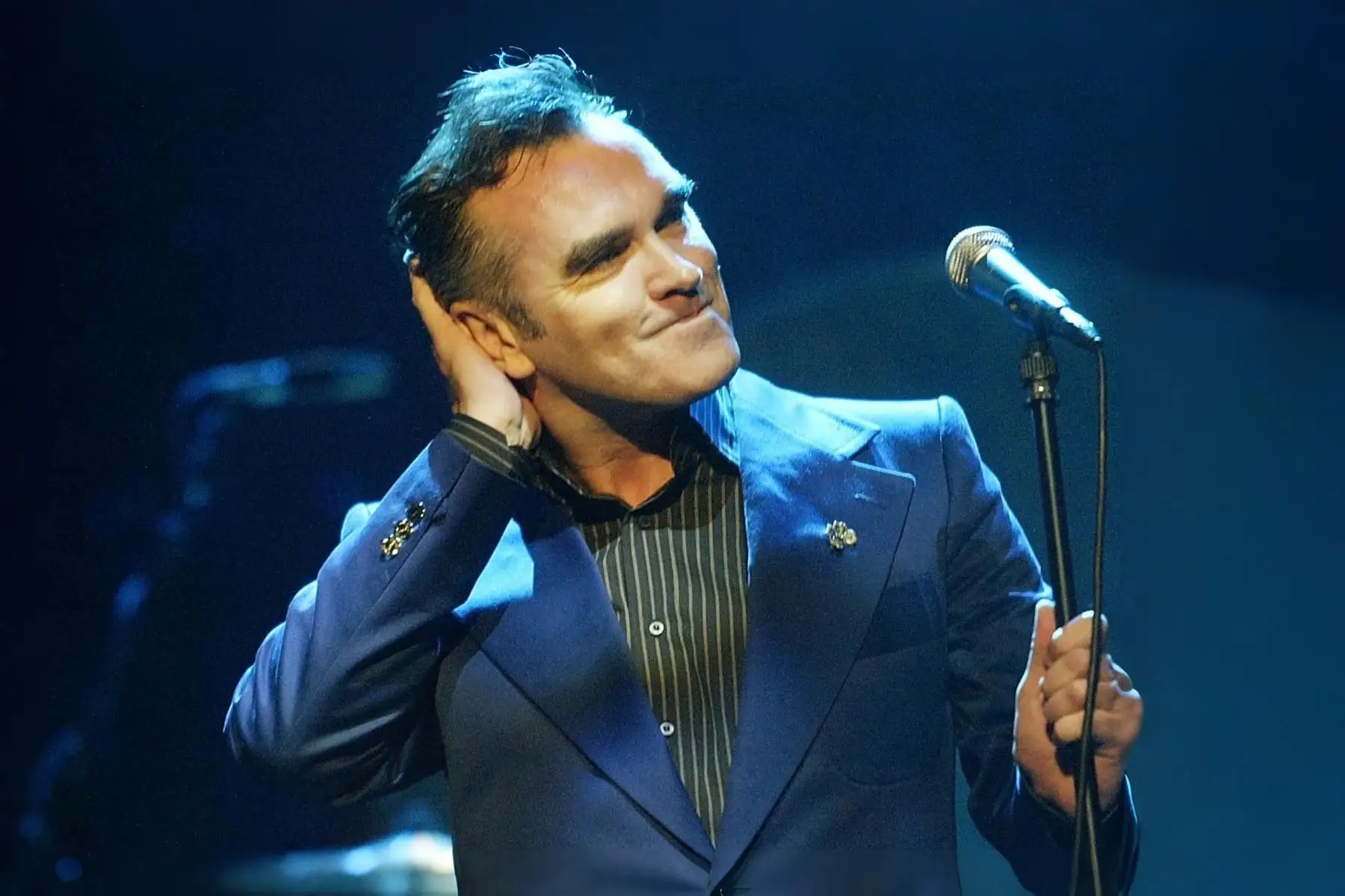 Morrissey sobre el escenario
