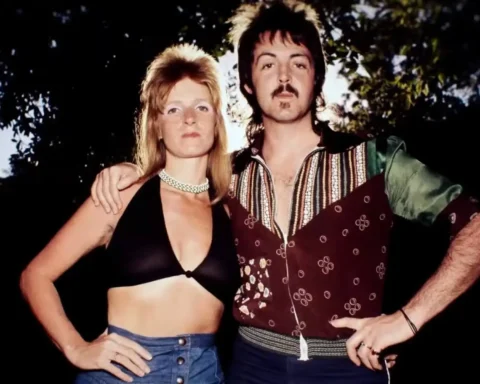 Paul McCartney y su esposa Linda McCartney
