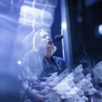 Thom Yorke de Radiohead sobre el escenario