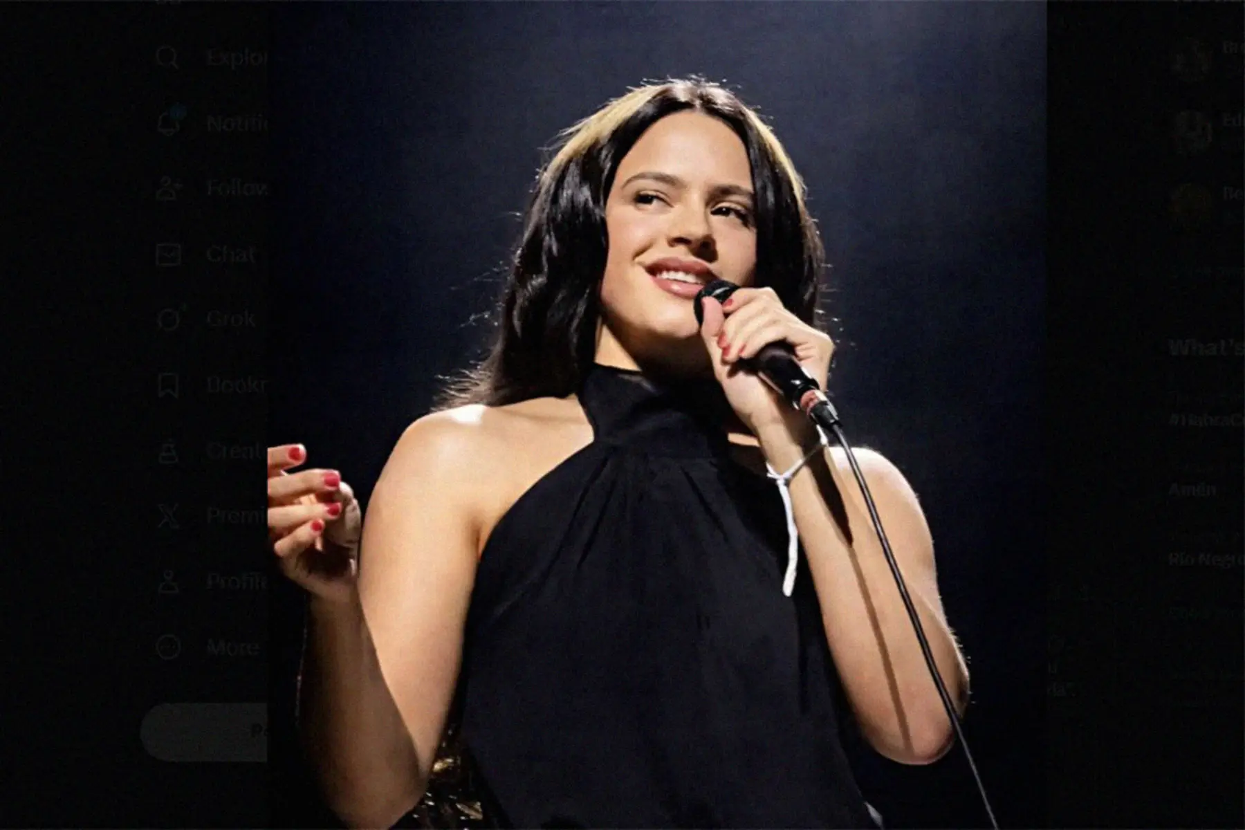 Rosalía en concierto pro Palestina en Barcelona