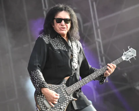 Gene Simmons de Kiss en el escenario