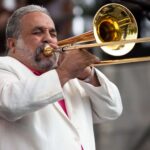 Willie Colón con su trombón