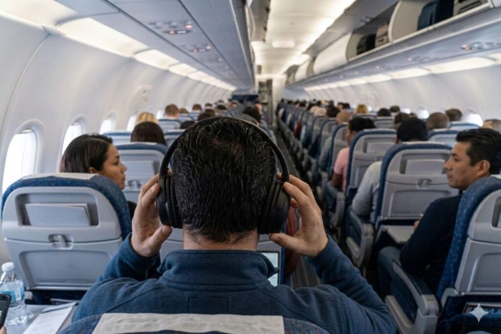 United Airlines prohíbe volar sin audífonos