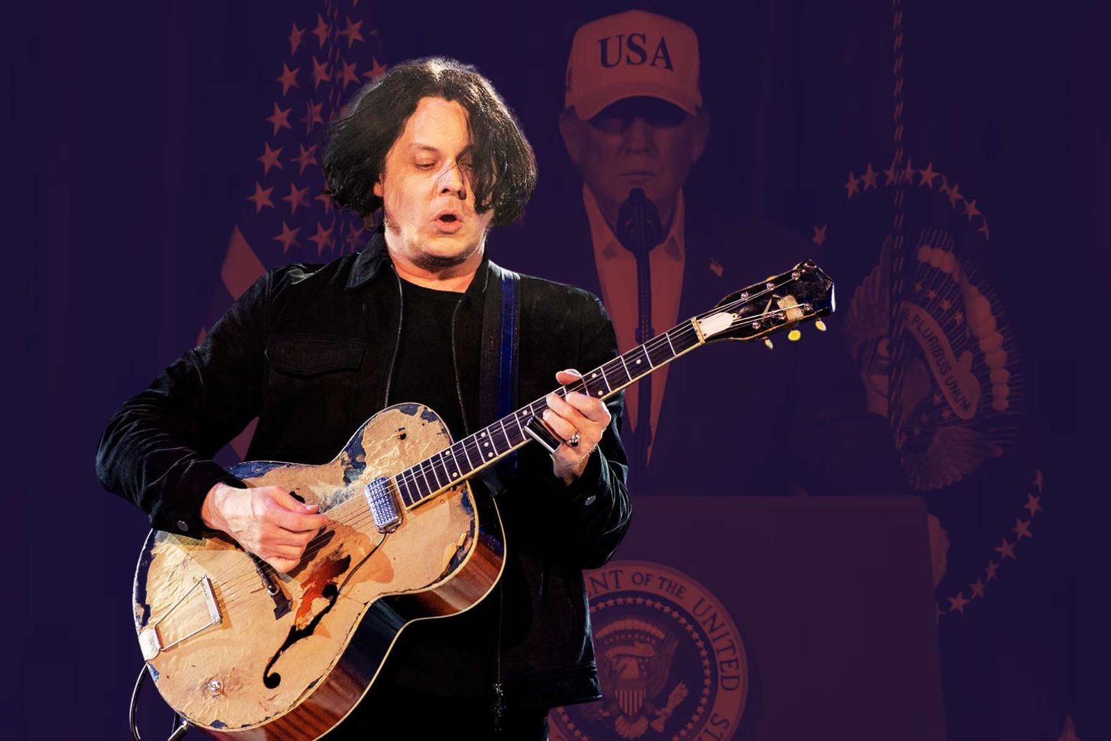 Jack White con Donald Trump