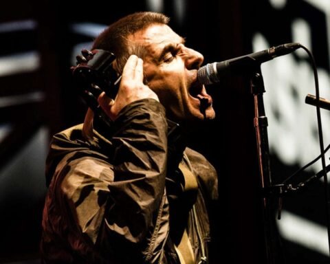 Liam Gallagher en el escenario
