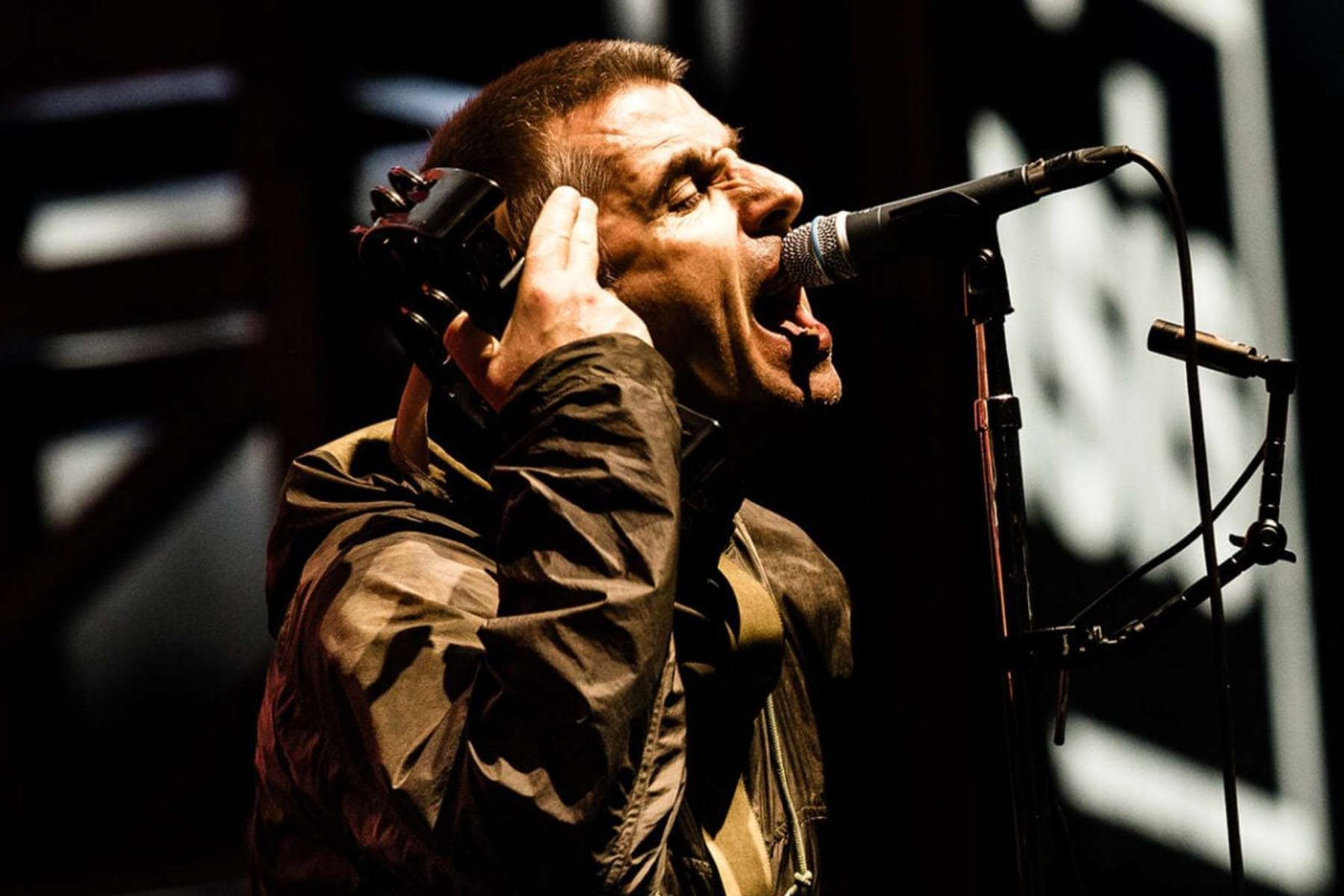 Liam Gallagher en el escenario