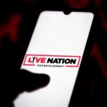Live Nation en un teléfono móvil
