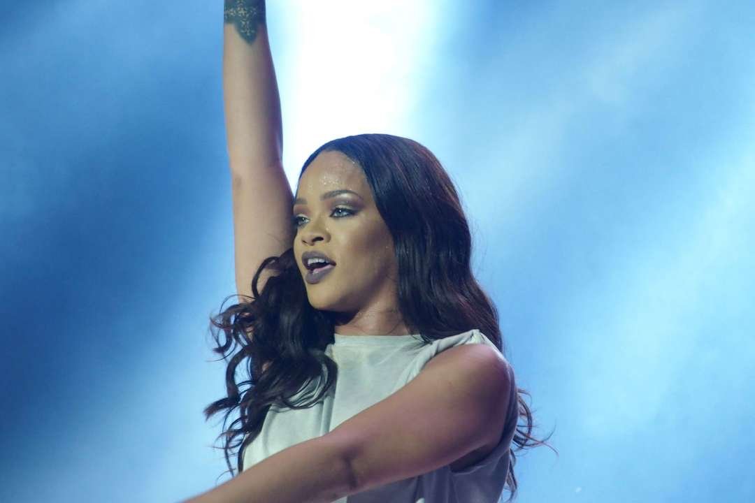 Rihanna en el escenario