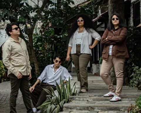 Tornasol posando en un jardín