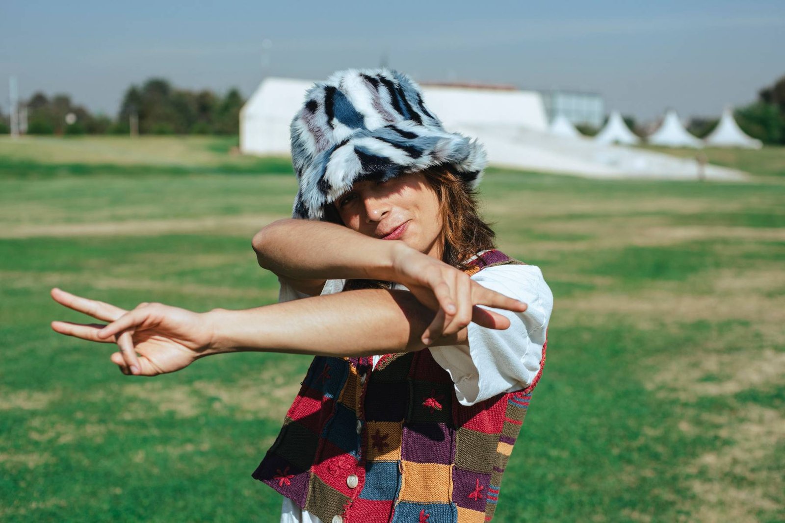 Amarillo Plátano en un parque