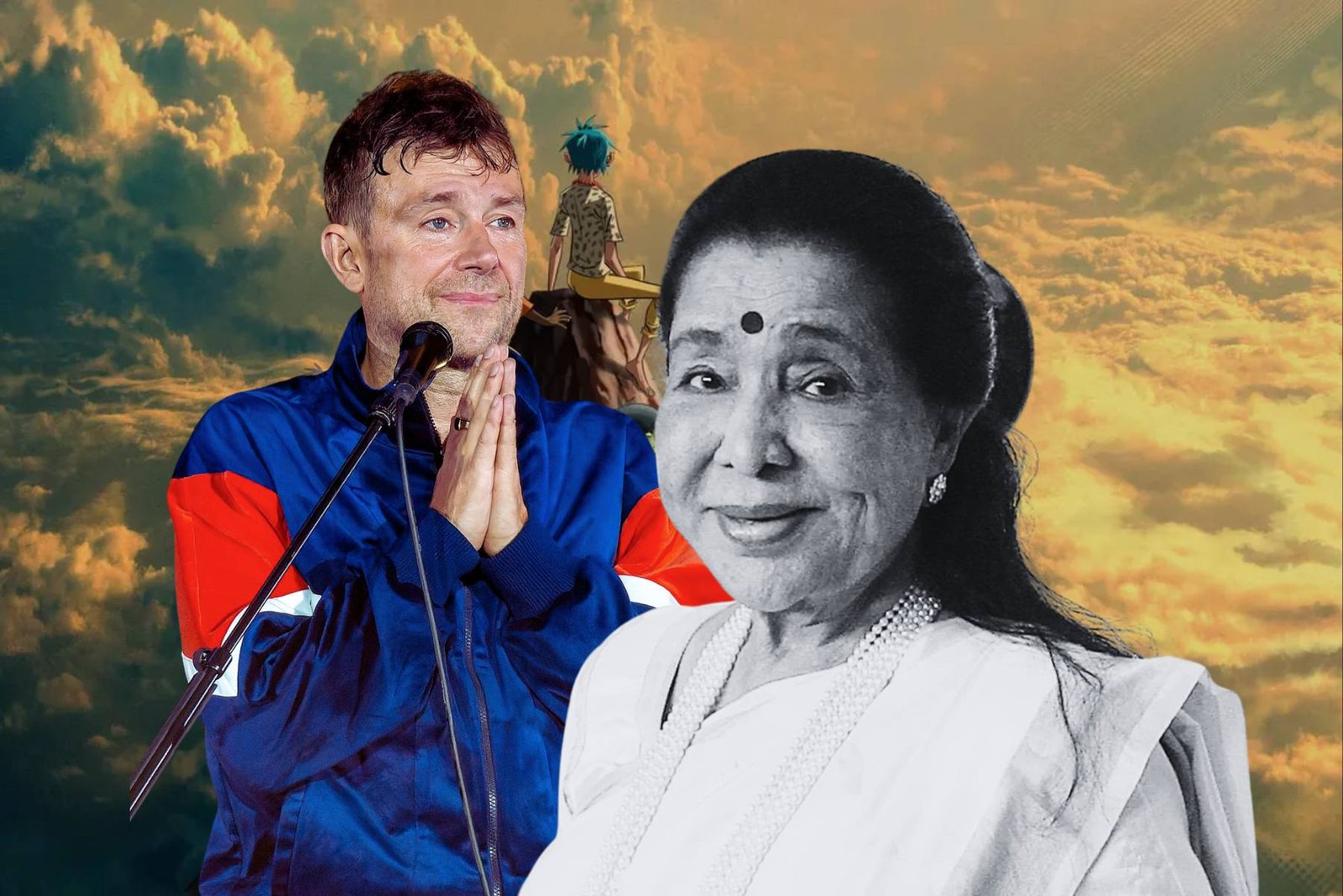 Damon Albarn y Asha Boshle