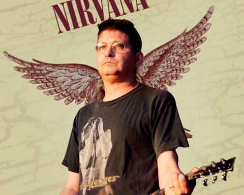 Steve Albini con In Utero de fondo
