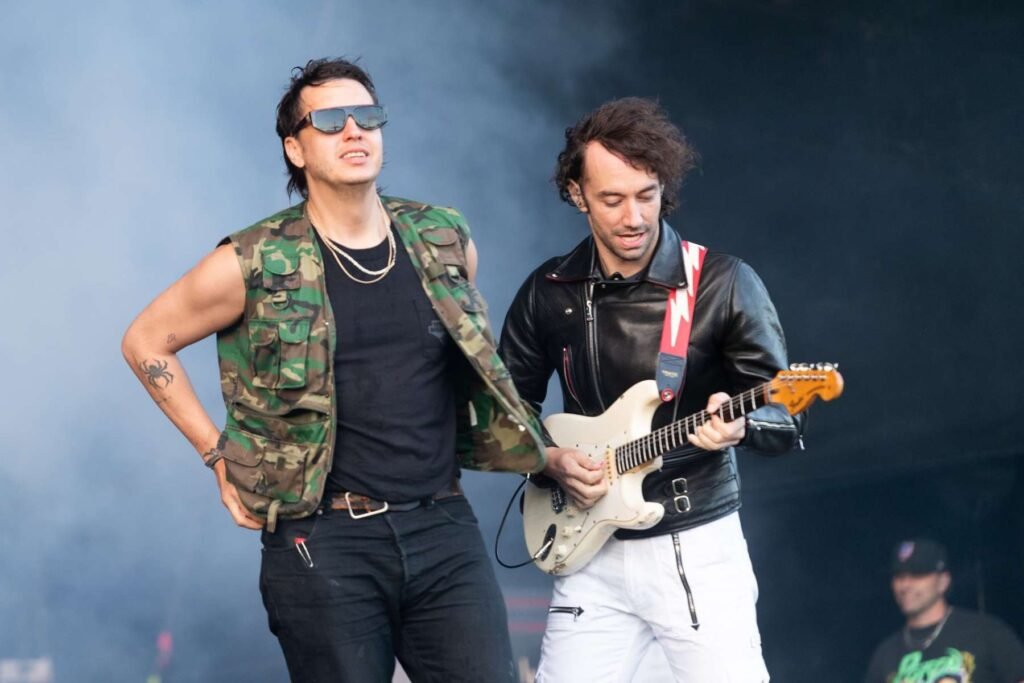 Julian Casablancas y Albert Hammond Jr de The Strokes
