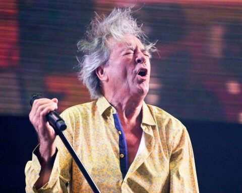 Ian Gillan de Deep Purple en el escenario