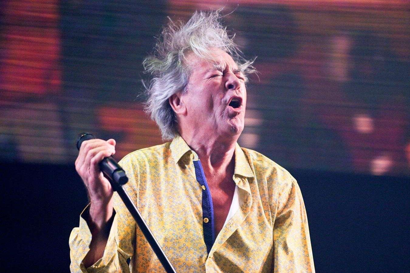 Ian Gillan de Deep Purple en el escenario