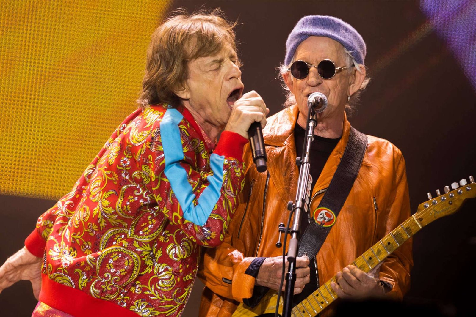 Mick Jagger y Keith Richards en el escenario