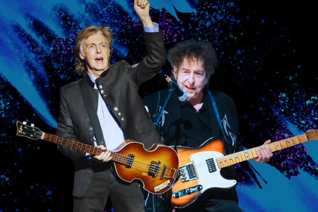 Paul McCartney y Bob Dylan