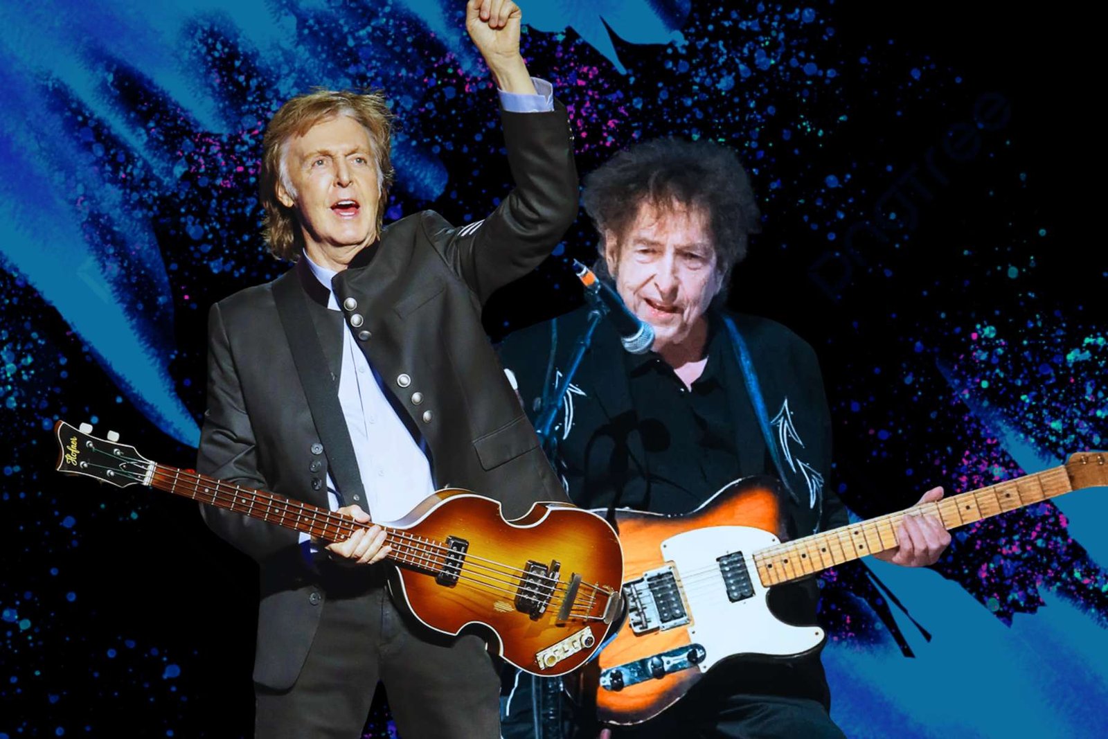 Paul McCartney y Bob Dylan