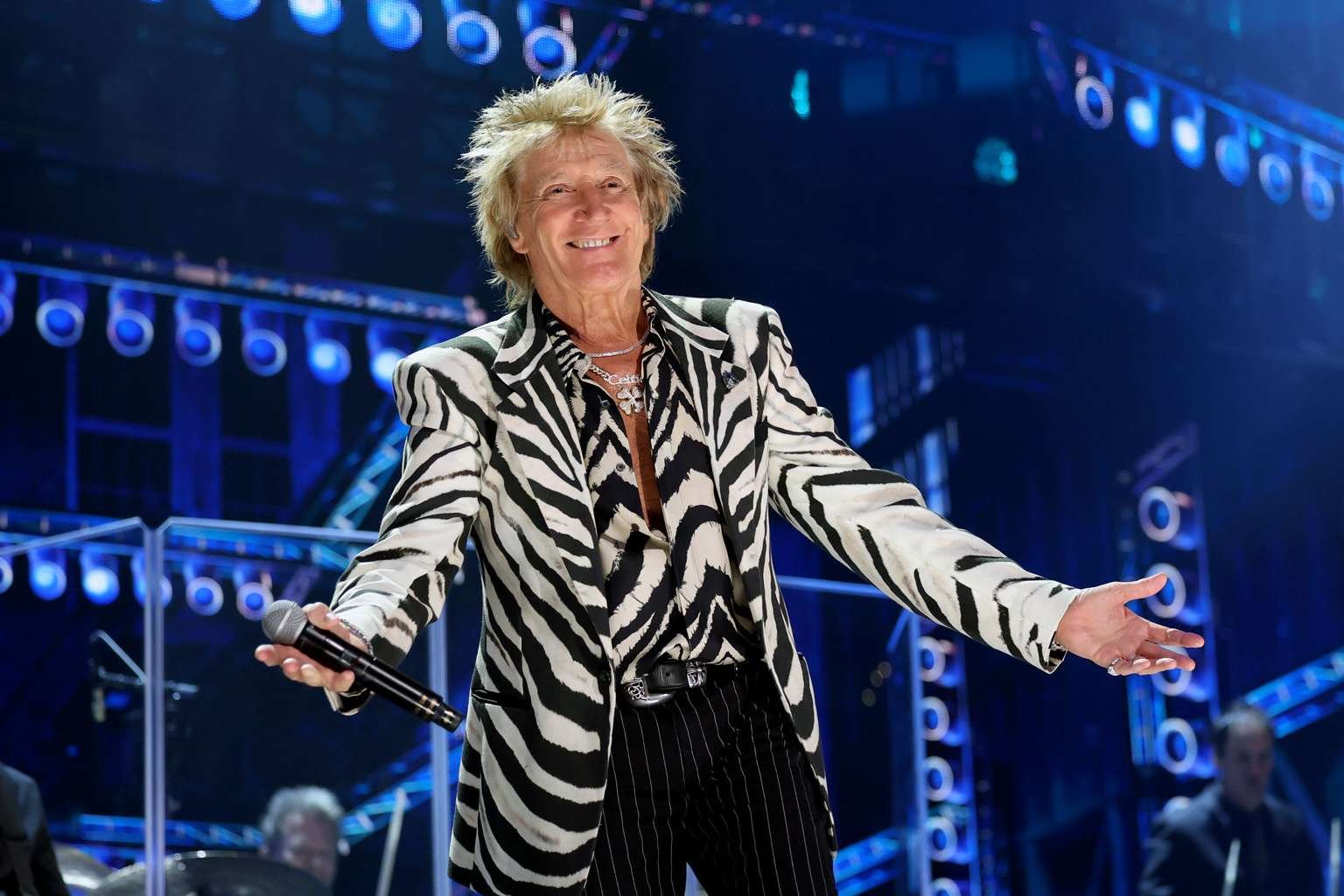 Rod Stewart sobre el escenario