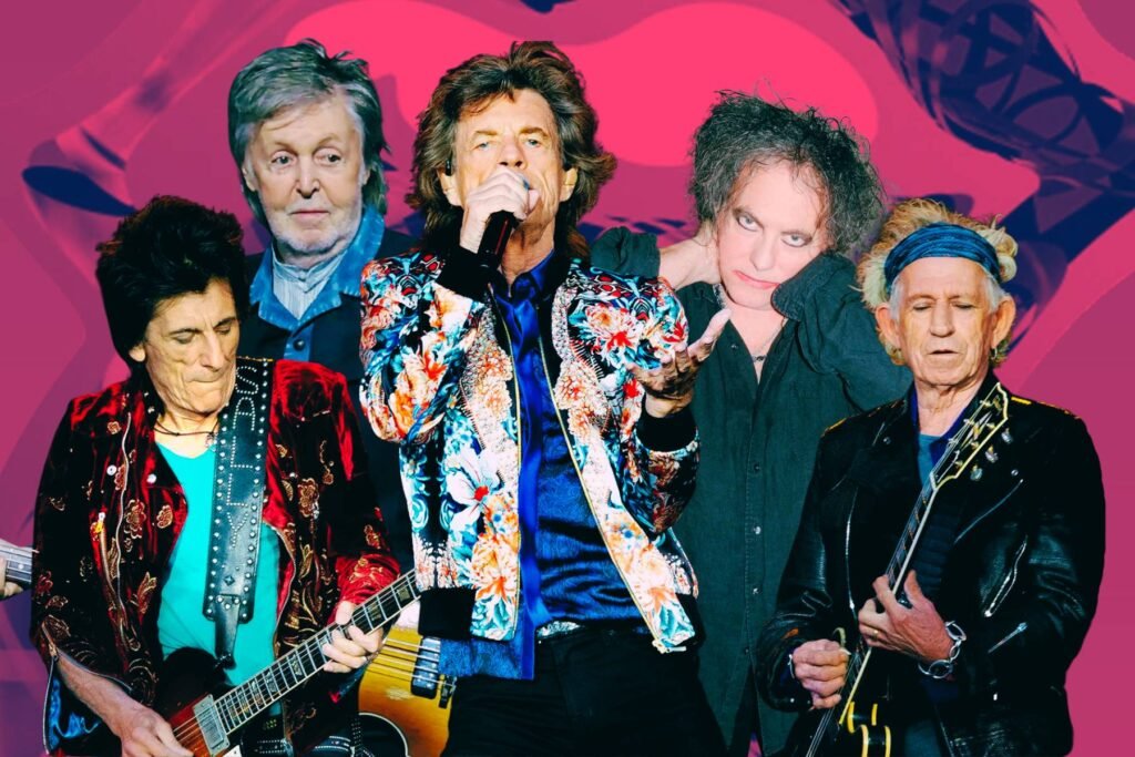 The Rolling Stones con Paul McCartney y Robert Smith