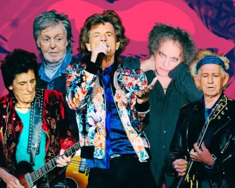 The Rolling Stones con Paul McCartney y Robert Smith