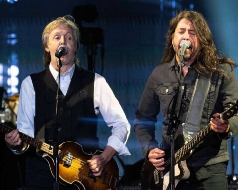 Dave Grohl de Foo Fighters y Paul McCartney