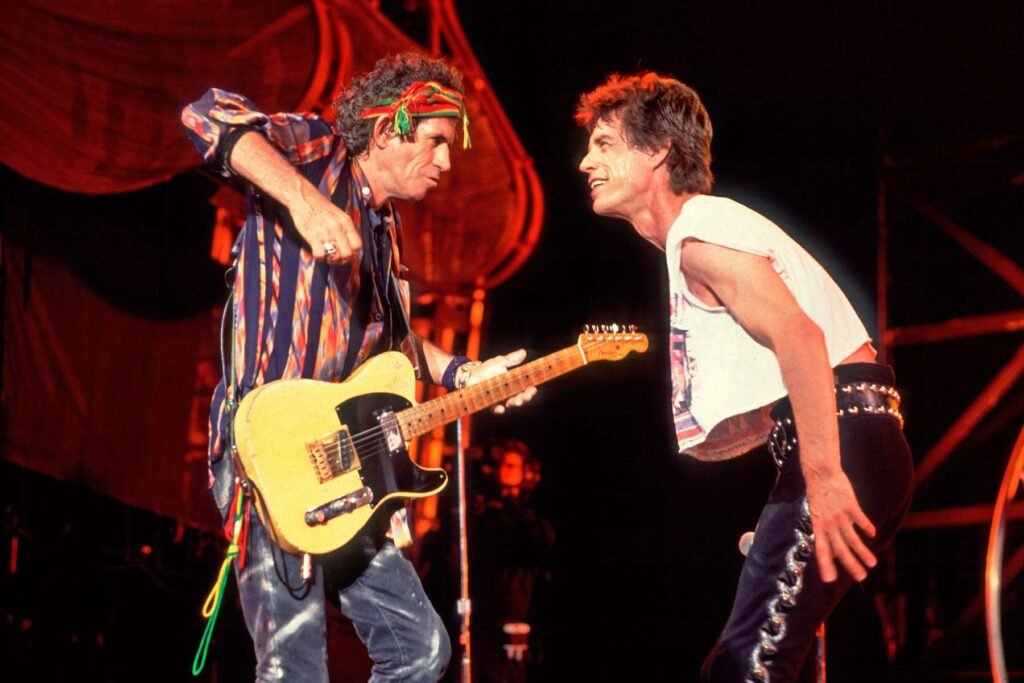 Mick Jagger y Keith Richards en el escenario