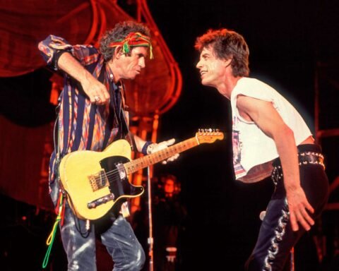 Mick Jagger y Keith Richards en el escenario