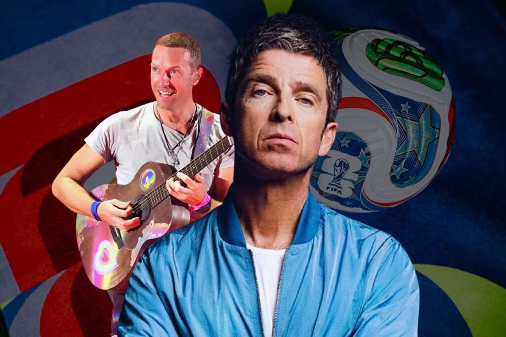 Noel Gallagher con Chris Martin