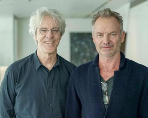 Stewart Copeland al lado de Sting