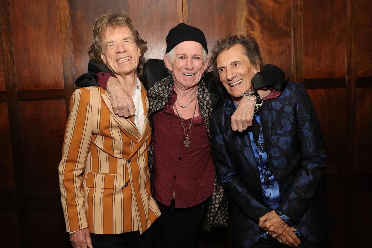 Mick Jagger, Keith Richards y Ronnie Wood, de The Rolling Stones