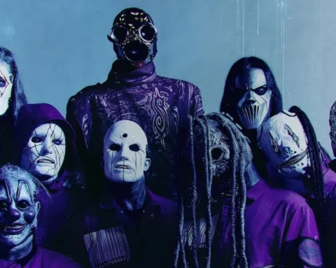 Los integrantes de Slipknot en una imagen promocional de la banda