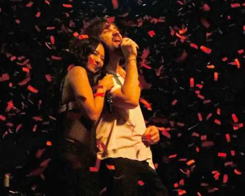 Tame Impala y Jennie en el escenario